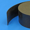 Flat rubber glazing strip