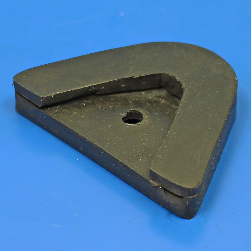 Rubber bonnet corner - 50 degree, rounded end, 45mm sides