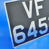 Pressed aluminium number plate - Pre 1963 (EACH)