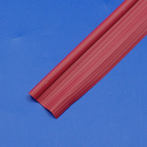 Wing piping - Solid plastic, COLOURED, 6mm bead 25mm flange - Red