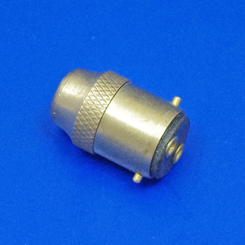 Bulb holder plug - SBC/BA15D - Brass