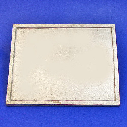 Cast aluminium number plate/backplate - Square